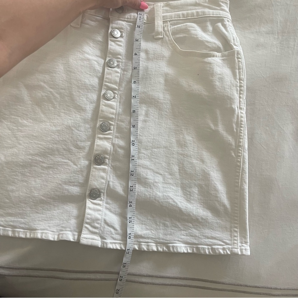 Madewell Stretch Denim Mini Skirt- Size 31 - Picture 6 of 6